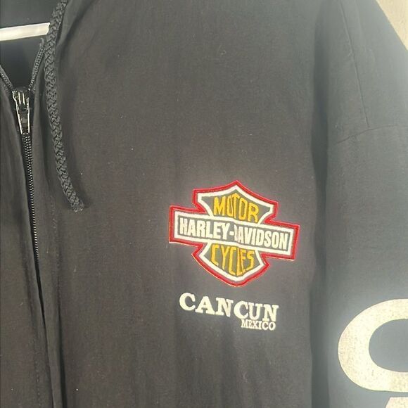🔥HARLEY DAVIDSON CANCUN ZIp Up Lightweight Hoodie Jacket -Women’s XL - PERFECT - Picture 4 of 8
